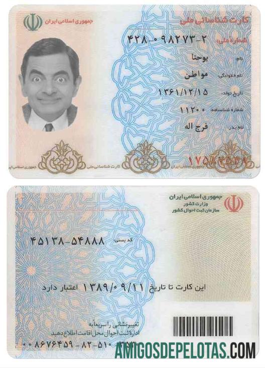 IRAN Identity amostra